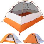 Zelt 2 Personen Trekkingzelt Wasserdicht, Doppelwandig 2 Mann Backpacking Zelt Ultraleicht Kleines Packmaß [2 Türen] Fahrradtour Zelt Kuppelzelt Mit ...