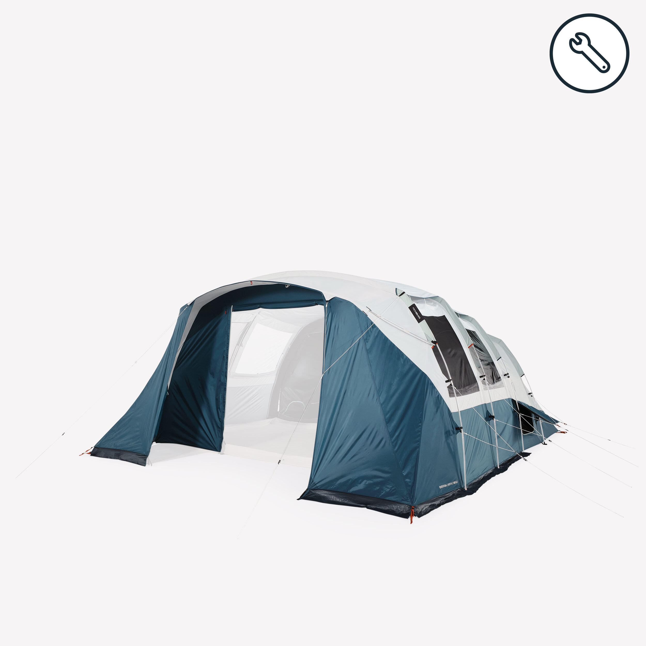 6-mann-zelt-381quk-1.jpg Außenzelt für Zelt mit Stangenaufbau Fresh & Black Arpenaz 6.3 für 6 Personen. – Bild 1