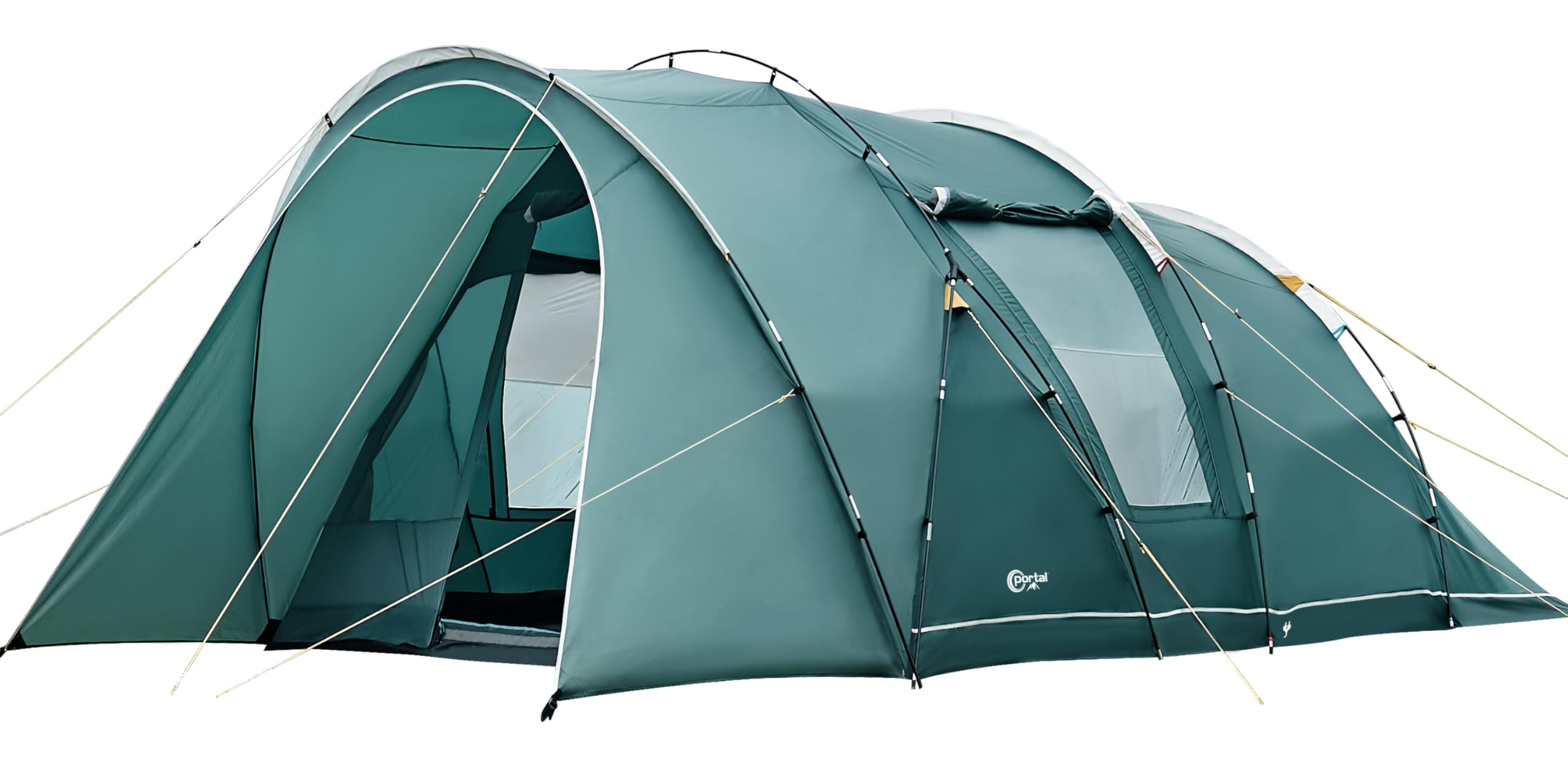6-mann-zelt-406bxo-1.jpg Portal Zelt 5 6 Personen Tunnelzelt 6 Mann Luxus Campingzelt | 3000mm Wasserdicht 2 Schlafkabinen mit Stehhöhe Vorzelt Bodenwanne Groß Familienzelt ... – Bild 1