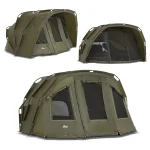 Lucx Tiger Bivvy Angelzelt für 1–3 Mann – wasserdichtes Karpfenzelt mit herausnehmbarer Bodenplane, 10.000 mm Wassersäule