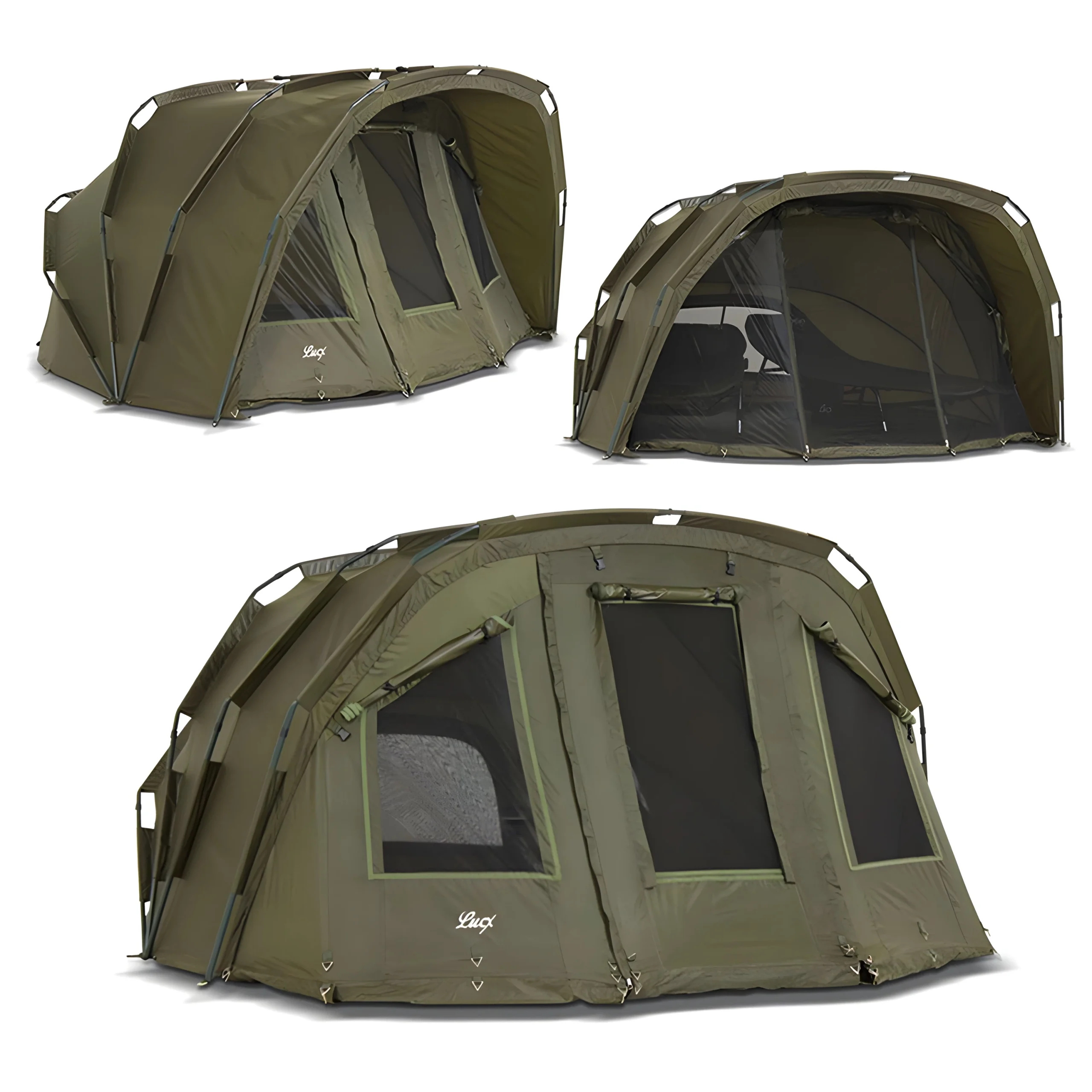 angelzelt-3-mann-184bis.webp Lucx Tiger Bivvy Angelzelt für 1–3 Mann – wasserdichtes Karpfenzelt mit herausnehmbarer Bodenplane, 10.000 mm Wassersäule – Bild 1