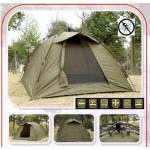 Q Tac Ruck Zuck Bivvy Angelzelt, 3 Mann Karpfenzelt, Angel Zelt 300cmx300cmx160cm
