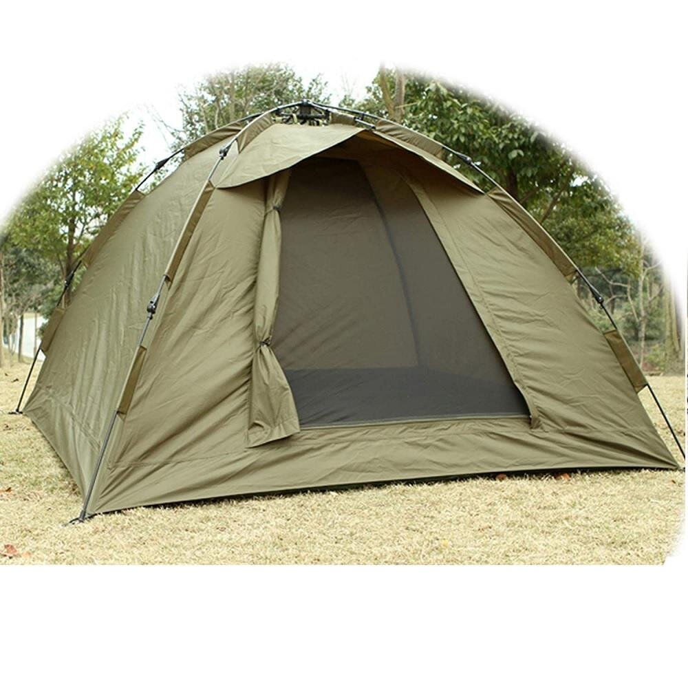 angelzelt-3-mann-352srm-1.jpg Q Tac Ruck Zuck Bivvy Angelzelt, 3 Mann Karpfenzelt, Angel Zelt 300cm, 159,99 € – Bild 1