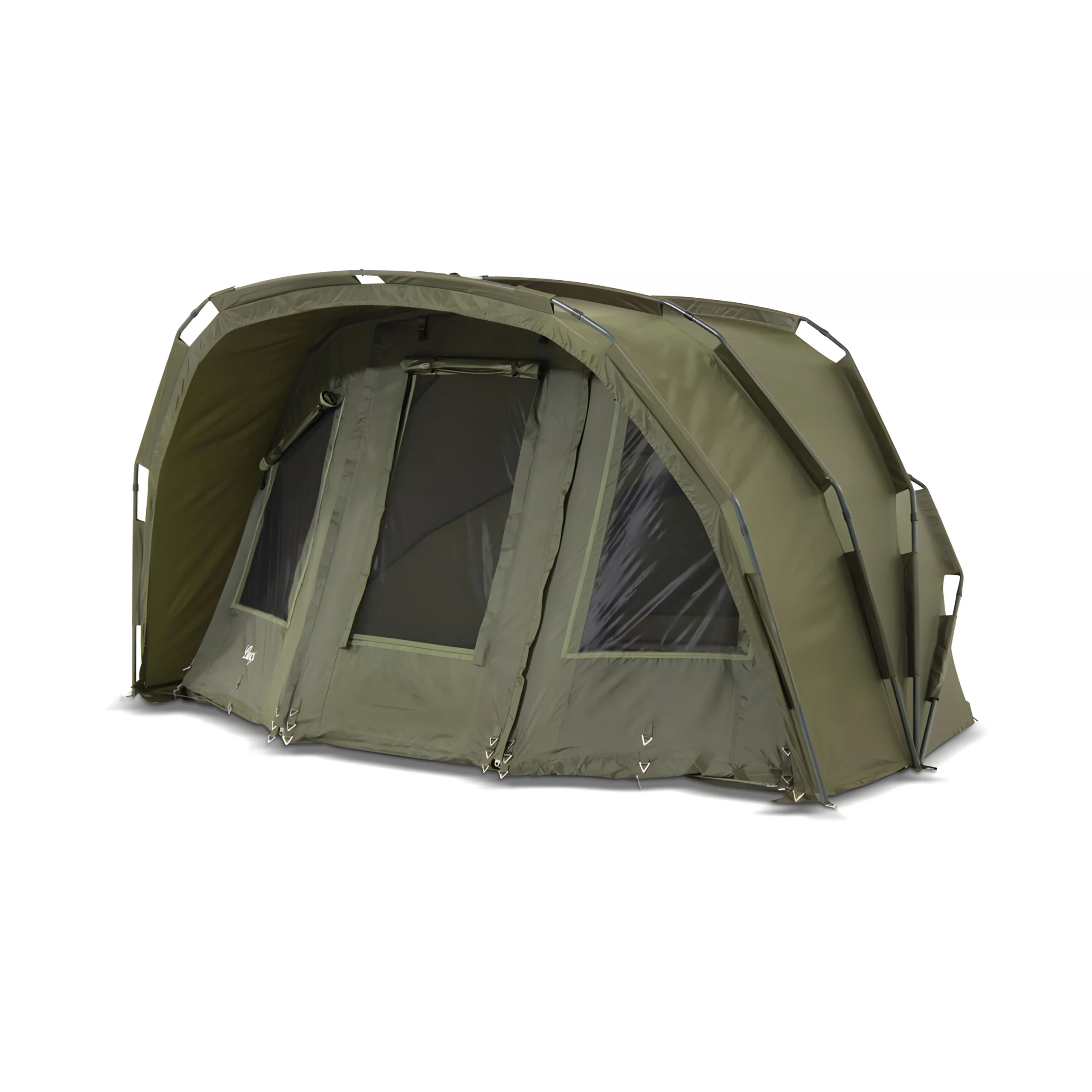 angelzelt-3-mann-965yyp.webp Lucx Tiger Bivvy Angelzelt für 1–3 Mann – wasserdichtes Karpfenzelt mit herausnehmbarer Bodenplane, 10.000 mm Wassersäule – Bild 1