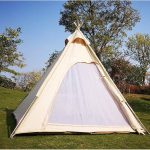 WANWEN Outdoor Camping Indianerzelt Baumwollzelt 3 4 Personen Pyramidenzelt Erwachsener Großer Weltraumturm Tipi Zelt Einfach zu montieren Little Surprise : Amazon.de: Sport & Freizeit