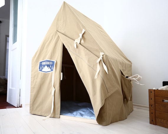 baumwollzelt-643jcj-1.jpg Baumwollzelt Nordic Tipi, einfaches Spielhaus, Spielzelte für Kinder, kleines Pavillonzelt, Kinderinnen Spielzelte Weihnachtsgeschenke Etsy.de – Bild 1