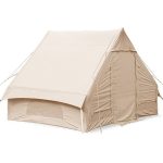Aufblasbares Retro Baumwollzelt für den Außenbereich, Glamping, Campingkabinenzelt, wetterfest und regenfest, geeignet für 5 6 Personen, ideal für Familie, Camping, Wandern und Bergsteigen : Amazon.de: Sport & Freizeit
