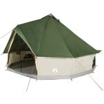 vidaXL Kuppelzelt 6 Personen Campingzelt Tipi für 6 Personen Wasserdicht Polyester Grün