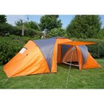 Campingzelt Loksa, 6 Mann Zelt Kuppelzelt Igluzelt Festival Zelt, 6 Personen ~ orange
