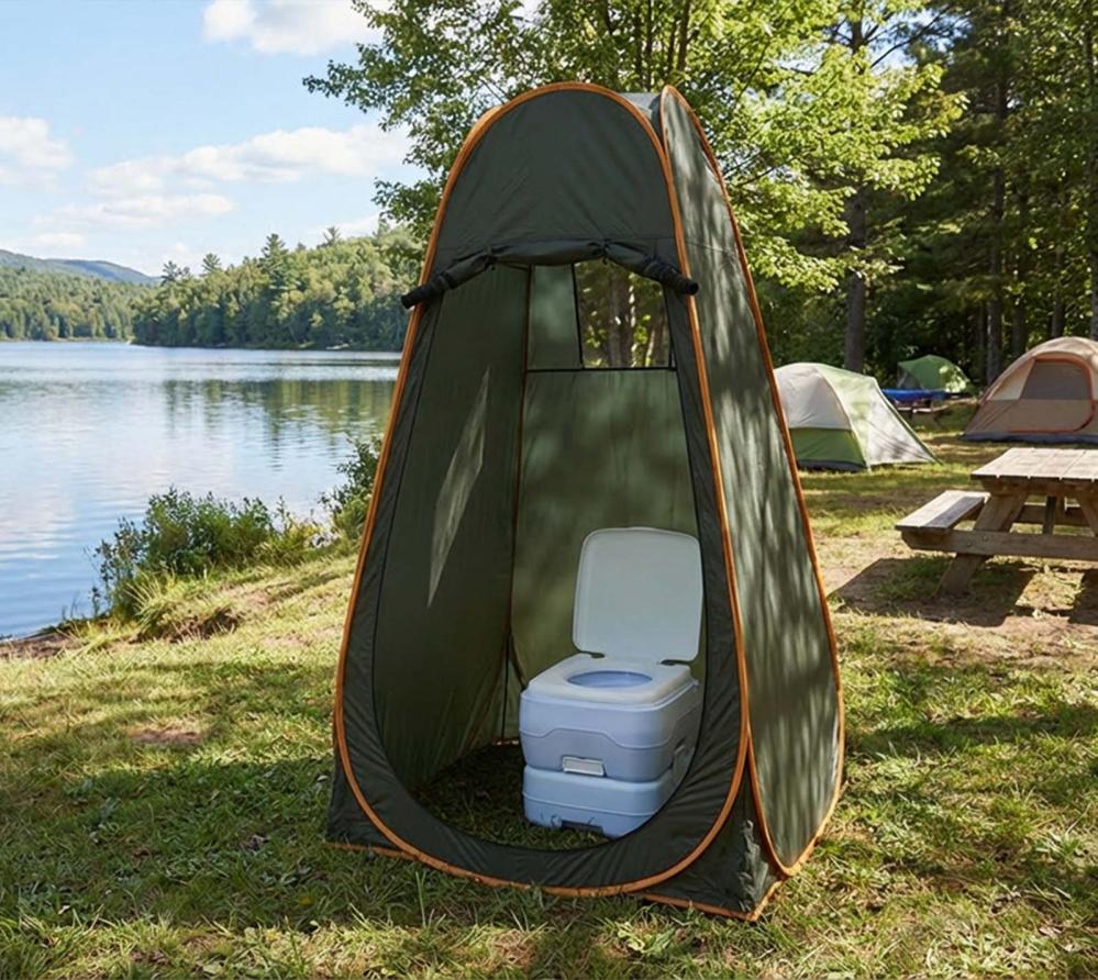 duschzelt-camping-391hce-1.jpg Westmann Toilettenzelt Harlow | mobiles Duschzelt & Umkleidezelt | 120x120x200 cm – Bild 1