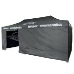Weber #Werkeholics Easy Up Zelt 3 x 6 m inkl. 4 Seitenwände Aluminium