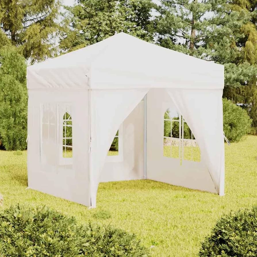 faltpavillon-2x2-157ygm-1.jpg Amazon.de: HETFTJN Faltpavillon 2x2 m weiß mit Seitenwänden 210D Oxford UV Schutz wetterfest Stahlrahmen faltbar für Garten Party Camping Grill – Bild 1