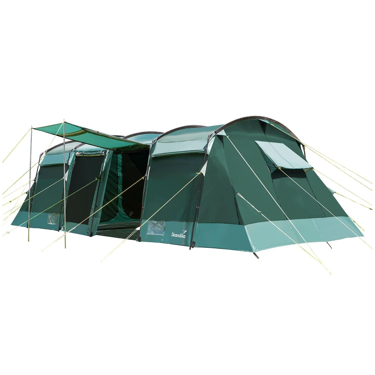 familienzelt-8-personen-153niw-1.jpg Familienzelt Montana Sleeper 8 Personen Tunnelzelt 3 dunklen Schlafkabinen | Decathlon – Bild 1