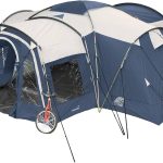 Skandika Nimbus Sleeper für 8 Personen | Campingzelt mit 3 Schlafkabinen, wasserdicht, 5000 mm Wassersäule, 2,15 m Stehhöhe, versetzbare Frontwand, großer Wohnraum : Amazon.de: Sport & Freizeit
