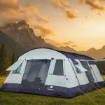 CampFeuer Zelt XtraL für 6 Personen | 5000 mm Wassersäule | Dunkelblau/Grau | XXL Tunnelzelt mit Vorraum, Fest vernähter Boden | Gruppenzelt, Campingzelt, Familienzelt, Outdoor Zelt, Festivalzelt : Amazon.de: Sport & Freizeit