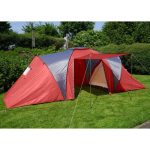 Campingzelt Loksa, 6 Mann Zelt Kuppelzelt Igluzelt Festival Zelt, 6 Personen ~ rot von heute wohnen