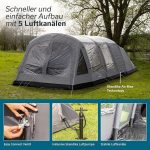 Aufblasbares Zelt Luftzelt 6 Personen Familienzelt mieten Camping
