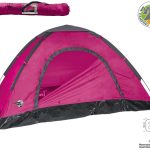 Festival Zelt für 2 Personen, ca.200x120x100 cm, 170T Polyester, Wassersäule 1000mm, PE Boden,Fiberglasgestänge, Farbe: pink: Amazon.de: Sport & ...