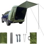 Heckklappenzelt mit Moskitonetz, winddicht, sonnengeschützt und wasserdicht, Autozelt, Heckklappenzelt, Automarkise für SUVs, Automarkise für Camping ...