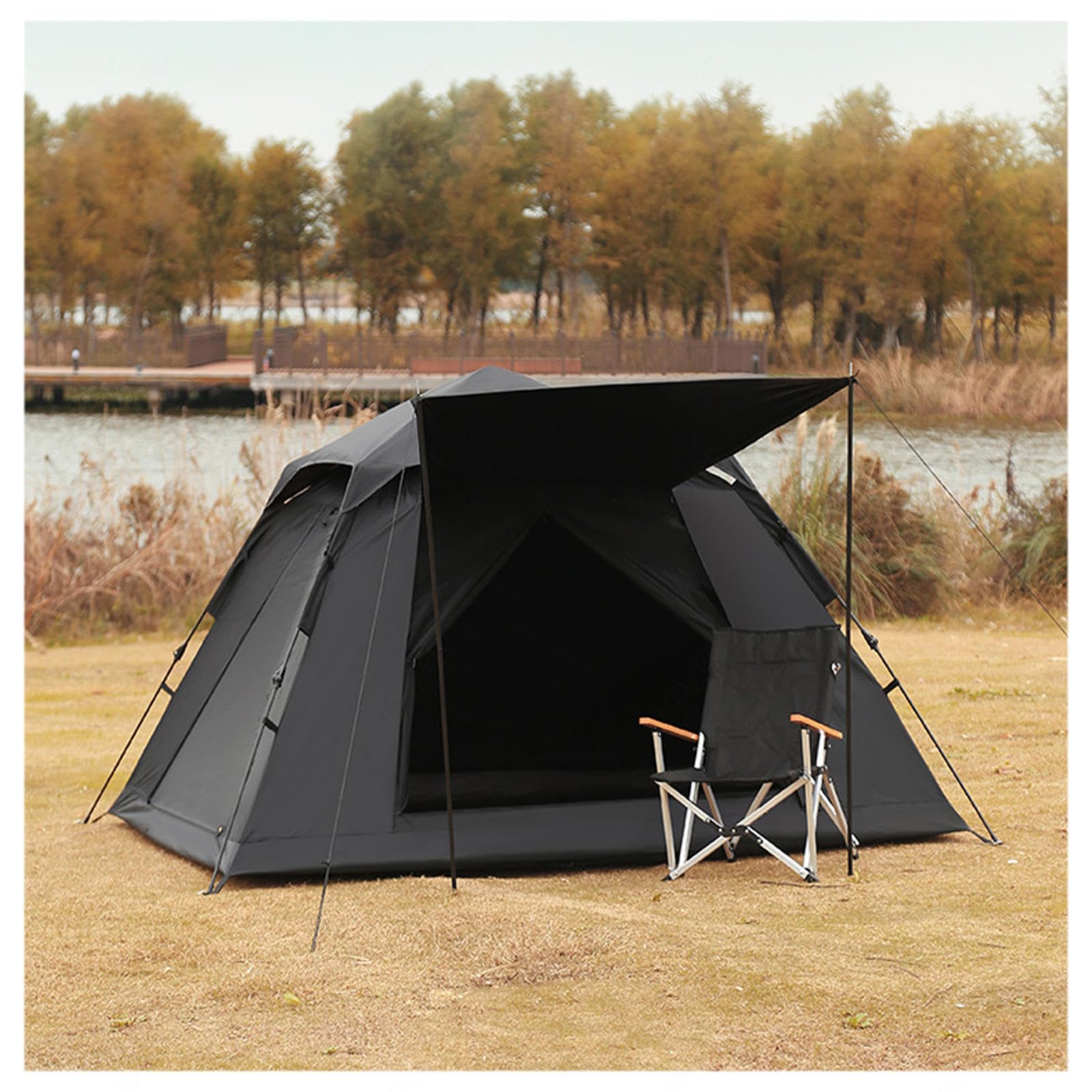 klappzelt-287iaa-1.jpg ULPYO Pop Up Zelt für 3 4 Personen, 5000 mm Wasserdicht,Insektensicher,Sonnensicher 3 Mann Zelt mit Erweiterbare Veranda,Ventilationssystem Klappzelt ... – Bild 1