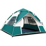 Kaufe Schnelles automatisches ultraleichtes Outdoor Campingzelt für 2–4 Personen, Moskitonetz, One Touch wasserdichtes Pop Up Wander Klappzelt für die Familie zum Preis ab 41 | Joom