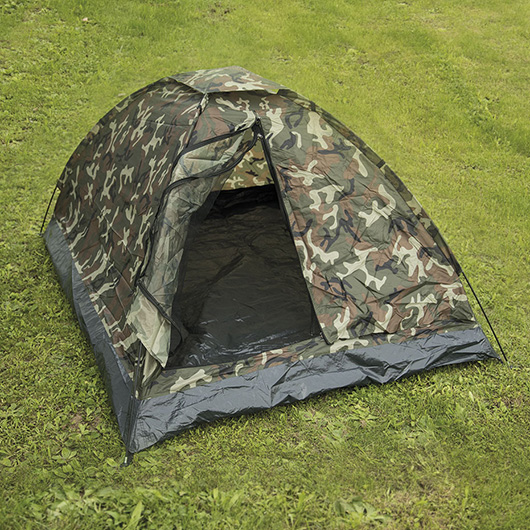 kleines-zelt-070zdk-1.jpg Mil Tec Kuppelzelt Standard für 2 Personen woodland – Bild 1