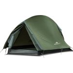 LuxusKollektion Kuppelzelt Zelt ultraleicht 1 Person kleines Packmaß Dunkelgrün 2 Person, Igluzelt