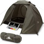 WANDERFALKE® Zelt 2 4 Personen wasserdicht 4.000mm, doppelwandig, leicht & kleines Packmaß, 2 4 Mann Zelt, Campingzelt mit Vorzelt, Familienzelt, ...