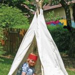 Tipi Zelt klein, Höhe 160 cm
