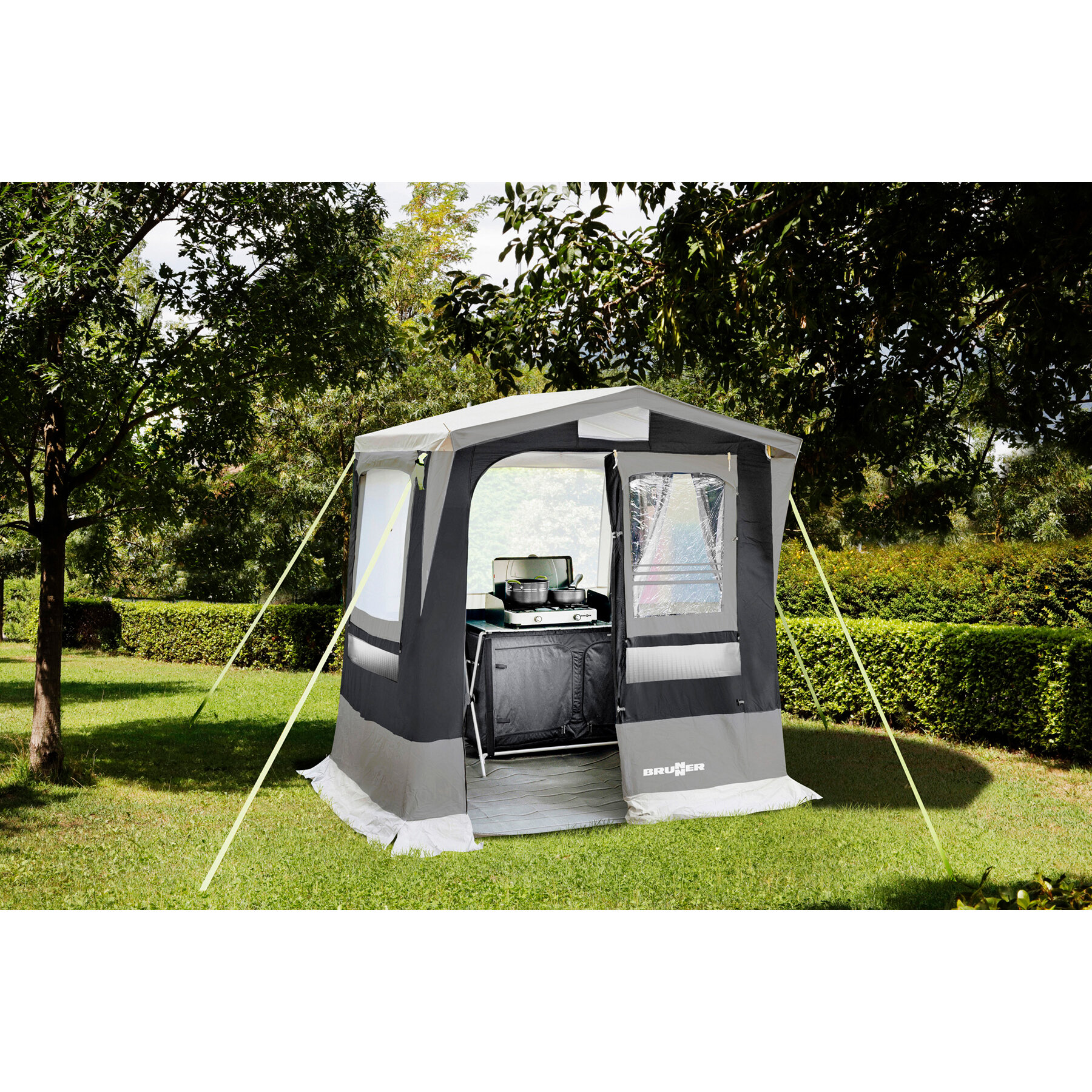 kuechenzelt-camping-231hhc.jpg Küchenzelt Gusto III NG, dunkelgrau, 200 x 200 x 215 – Bild 1