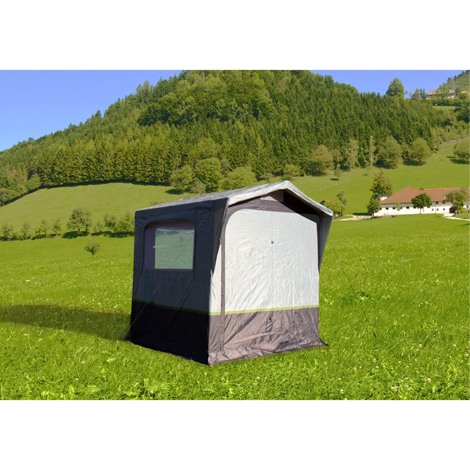 kuechenzelt-camping-411rpc.jpg Reimo Küchenzelt Alicante 200x190cm Geräte /Umkleidezelt Lagerzelt Vorzelt Camping Zelt : Amazon.de: Sport & Freizeit – Bild 1