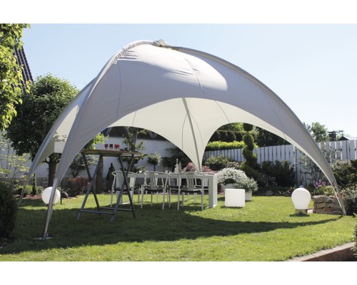 kuppelzelt-5x5-099bst-1.jpg Kuppeldachpavillon Leco 5 x 5 x 3,50 m lichtgrau inkl. | HORNBACH – Bild 1