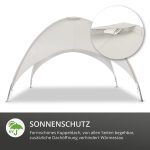 LECO Kuppelzelt – Formschönes Sonnendach 5 x 5 m für Outdoor Veranstaltungen – wasserabweisend grauweiß : Amazon.de: Sport & Freizeit