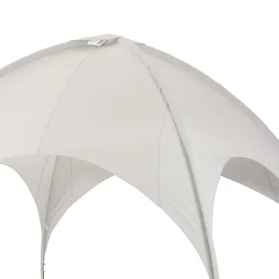 kuppelzelt-5x5-250aud.webp Preisvergleich für Leco Ersatz Dachtextil für Kuppelzelt 5 x 5 m, grau/ weiß, aus Polyester | Ladendirekt – Bild 1