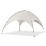 LECO Kuppelzelt – Formschönes Sonnendach 5 x 5 m für Outdoor Veranstaltungen – wasserabweisend grauweiß : Amazon.de: Sport & Freizeit