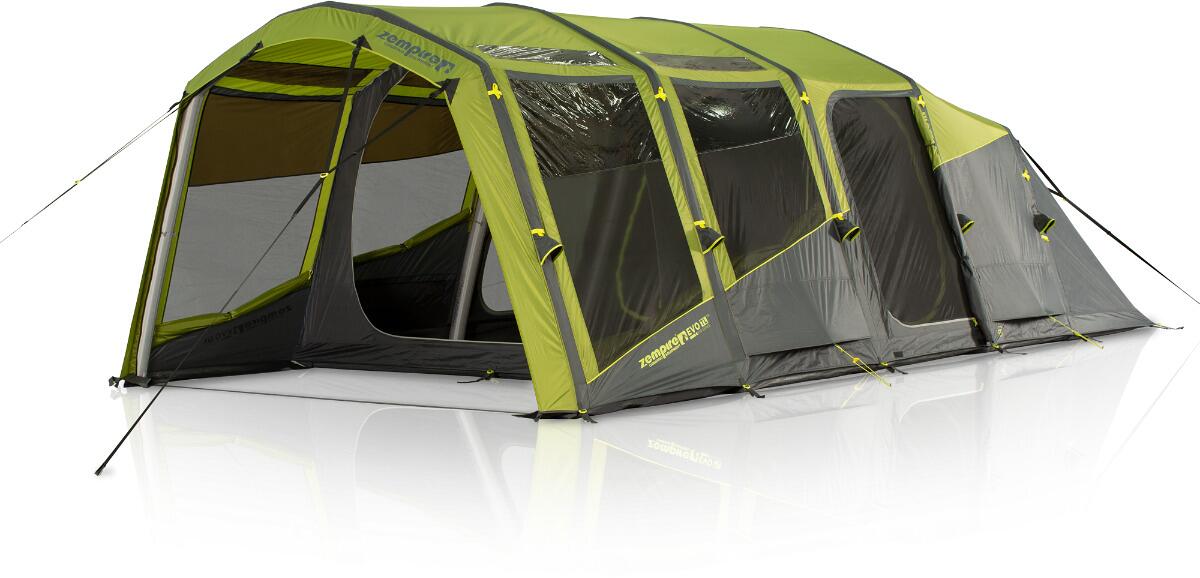 luftzelt-6-personen-525ftt-1.jpg Zempire Evo TXL V2 Luftzelt, 6 8 Personen, 460x655cm, grau/grün bei Camping Wagner Campingzubehör – Bild 1