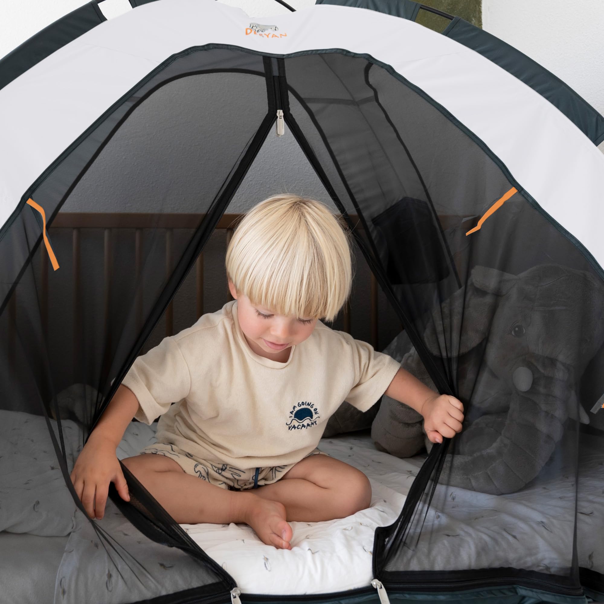 moskitozelt-561wtb-1.jpg Deryan Bettzelt Moskitonetz Doppelbett Moskitozelt Zeltbett Insektenschutz Bett Kompakt und Leight 200x90x110cm Mückennetz Bett & ... – Bild 1
