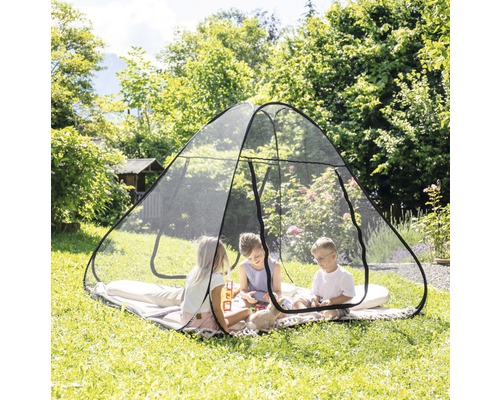 moskitozelt-860lxs-1.jpg Insektenschutz Pop Up Mosquitonetz Wurfzelt anthrazit 140x200 cm – Bild 1