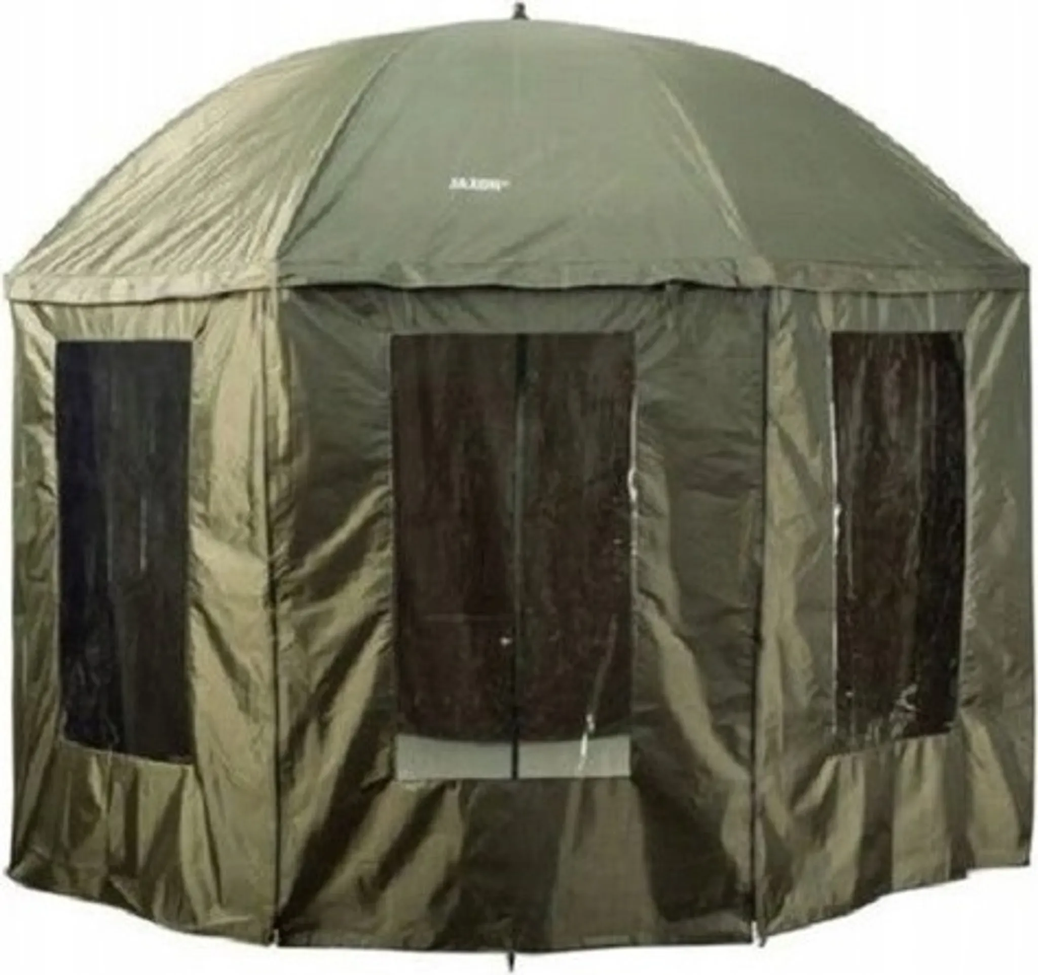 schirmzelt-442mcw.webp Schirmzelt Angelschirm Zelt 245x290cm Wasserdicht Umhang Plane Grün – Bild 1