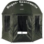 Schirmzelt Nylon mit 3 Sichtfenster 3.00m Bogenspannweite (geschlossen) Jaxon