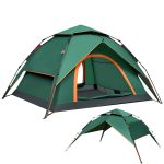 Zelt 2 4 Personen Campingzelt Pop Up 40s Automatik Schnellaufbau 2/3 Mann Zelte Wasserdicht 3500mm & Winddicht, Doppelwand Kuppelzelt mit ...