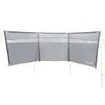 Skandika Windschutz Bora, Camping Sichtschutz mit Stangen, für Garten, Strand, Terrasse, stabil, sturmfest, ohne Bohren, Sonnenschutz, 4,5m Windfang ...