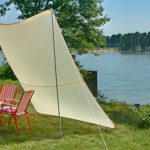 Windschutz Camping Freizeit mit Paravent u. Sonnensegeln Sonnensegel Markise