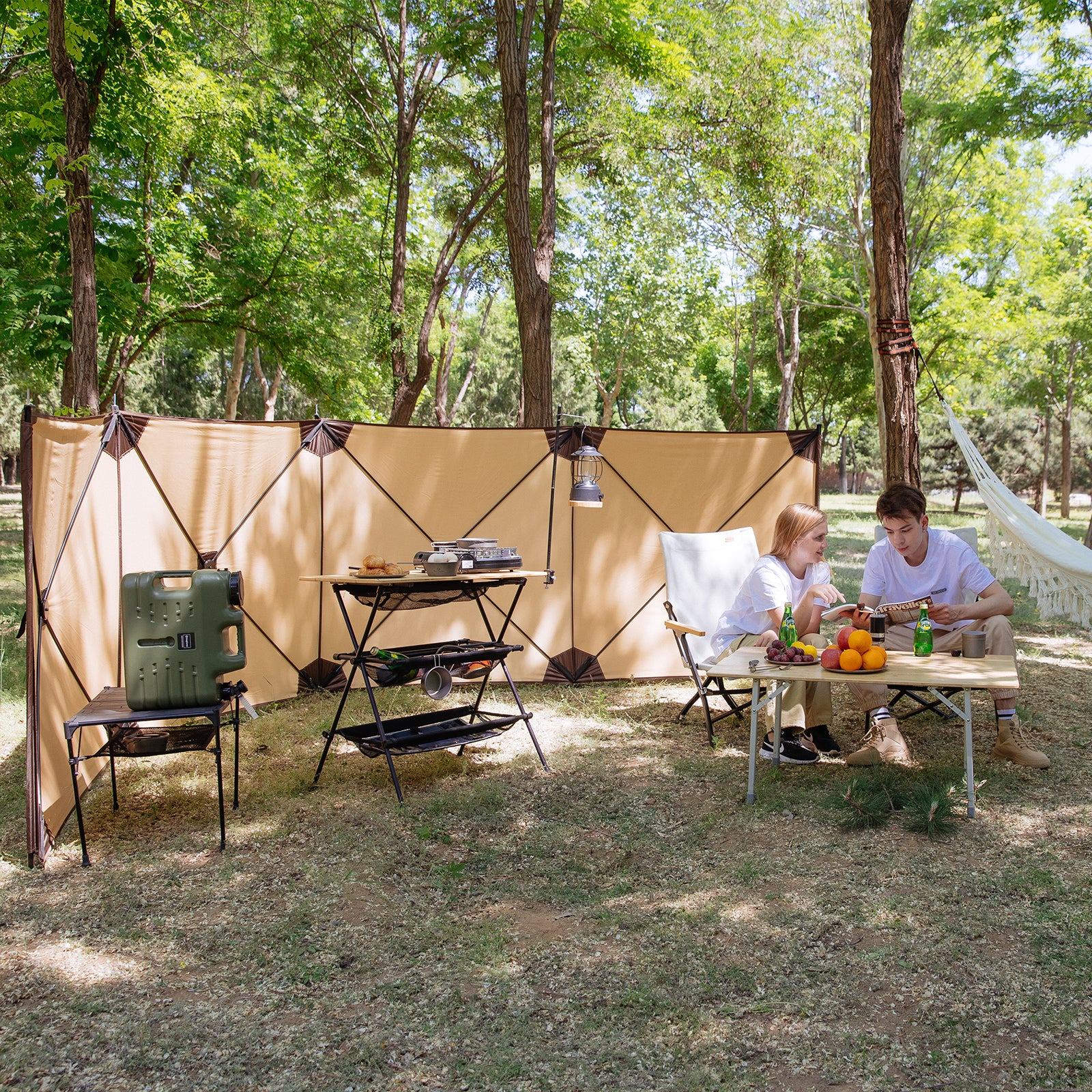 sichtschutz-camping-483krs-1.jpg KINGCAMP Camping Windschutz Camden Quick Up XL Strand Zelt Sichtschutz 500x125 – Bild 1