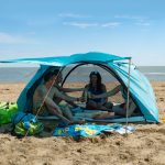 Wasserdichte Strandmuschel mit UV 80 Sonnenschutz