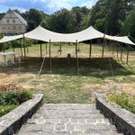 Stretchzelt 12x10 Meter in beige