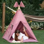 Tipi zelt Garden Dark Pink Outdoor Spielzelt