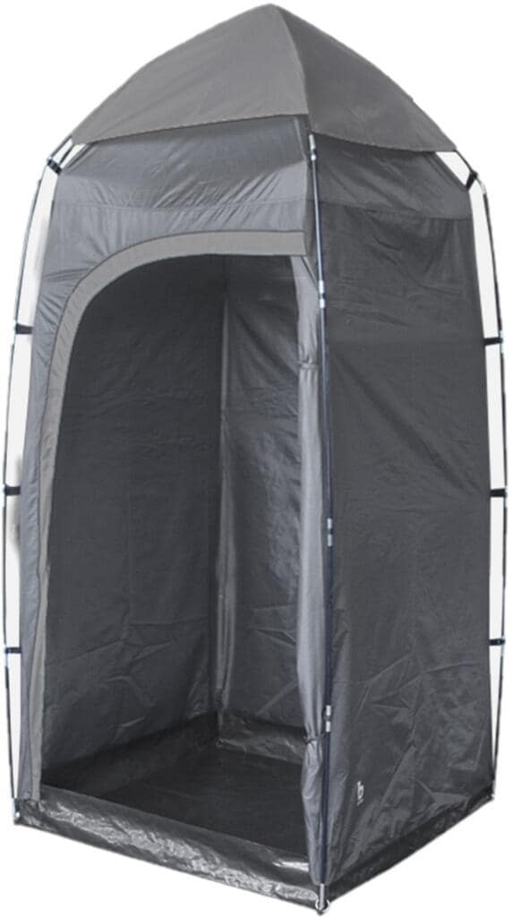 toilettenzelt-065gct-1.jpg Bo Camp Dusch & Toilettenzelt, 100x100x200cm, grau bei Camping Wagner Campingzubehör – Bild 1