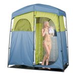VEVOR Camping Duschzelt – 2 Raum, 150D Oxford, UPF 50