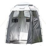 Skandika Kuppelzelt Camping Duschzelt, Umkleidezelt, Toilettenzelt, Personen: 1 (Abmessung 150 x 150 cm, Tragetasche, Handtuchhalter innen und außen), ...